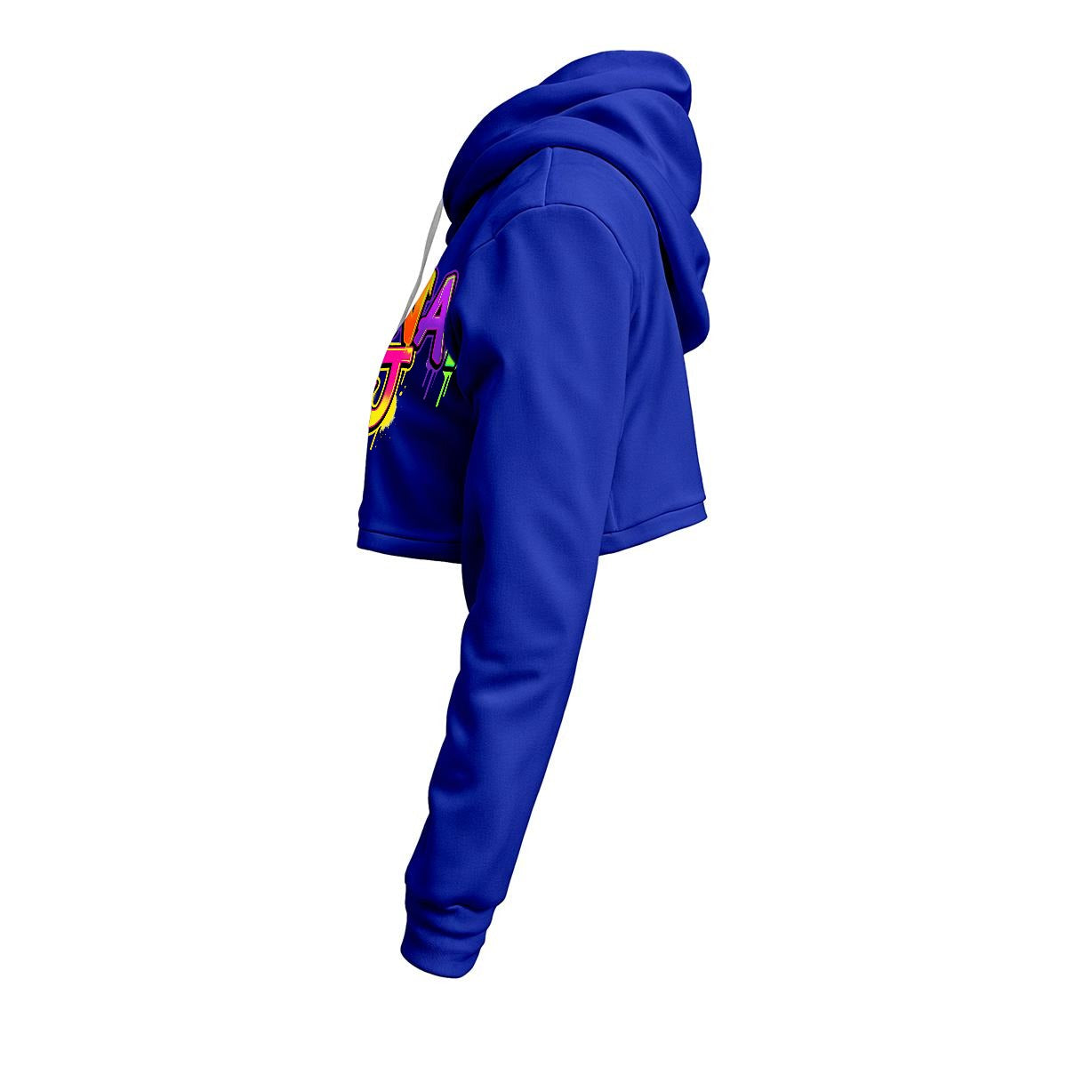 RINA J. Streetwear Signature Original "Wearable Art" Women's Cropped Hoodie | DTF Print