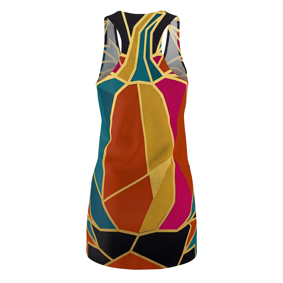 RINA J. Original | Autumn Pumpkin Stained Glass Racerback Dress