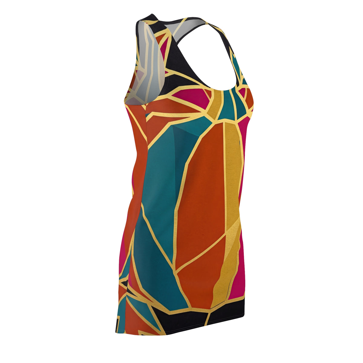 RINA J. Original | Autumn Pumpkin Stained Glass Racerback Dress