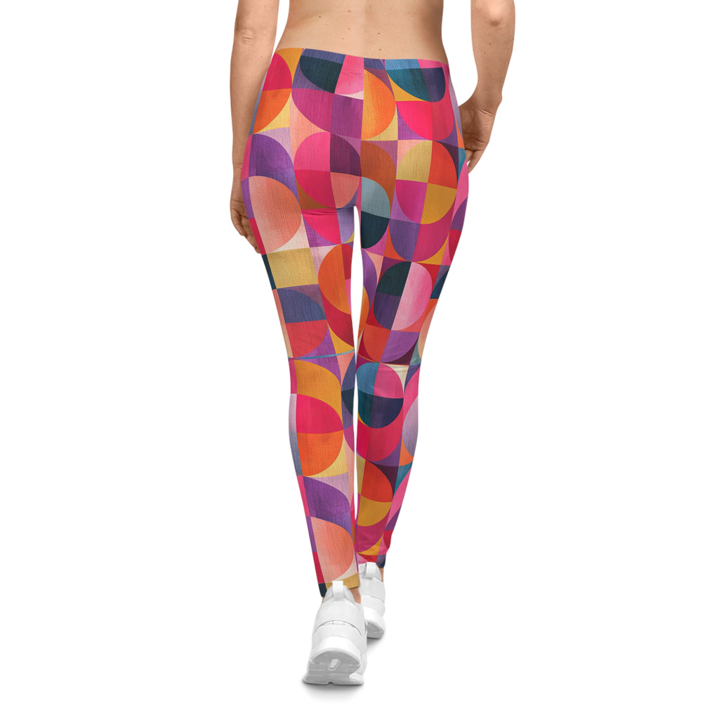RINA J. Original "Circular Illusion" | Women's Geometric Leggings