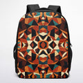 RINA J. Original "Autumn Mosaic" | Geometric Print Backpack