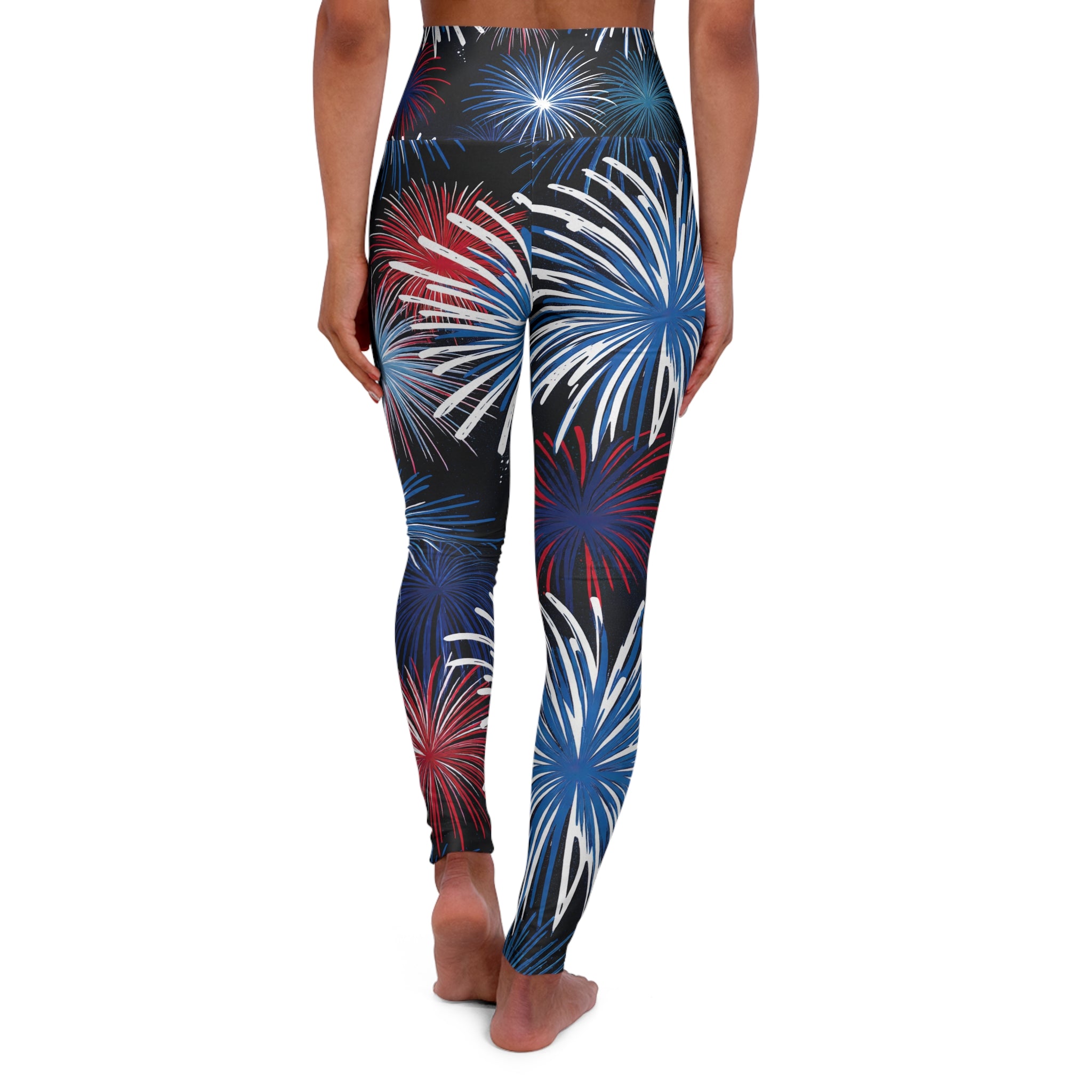 Rina J Special Edition | Independence Day High-Waisted Leggings | High Waisted Yoga