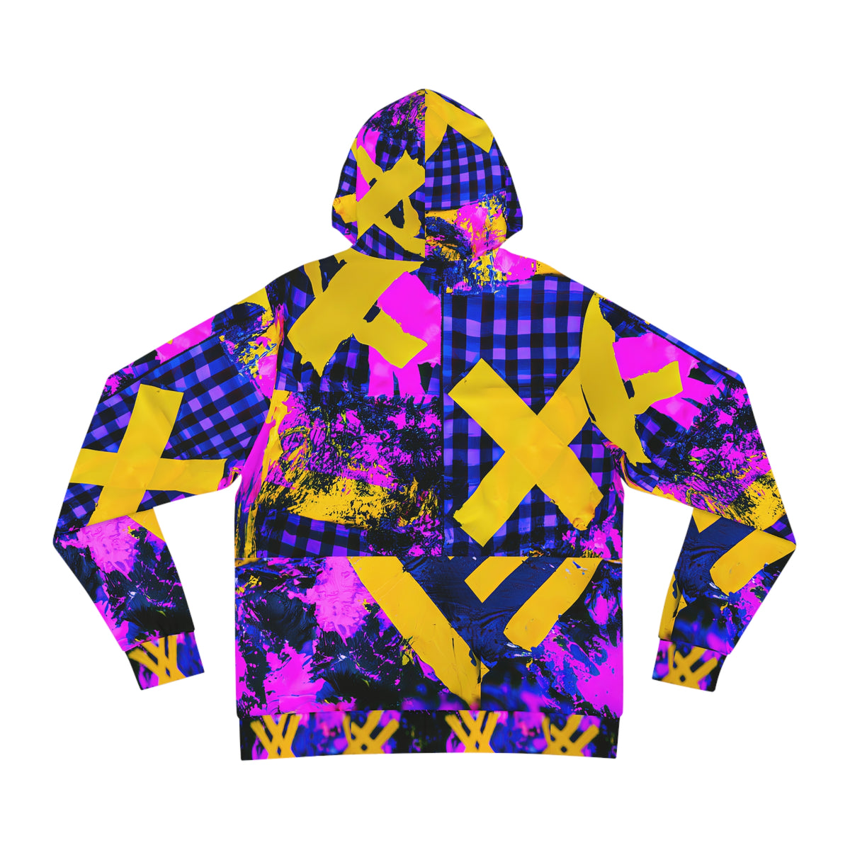 RINA J. Streetwear Original "Cyber-X" | Reconstructed Patchwork Hoodie