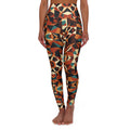 RINA J. Streetwear Original - High-Waisted Autumn Mosaic  Yoga Leggings