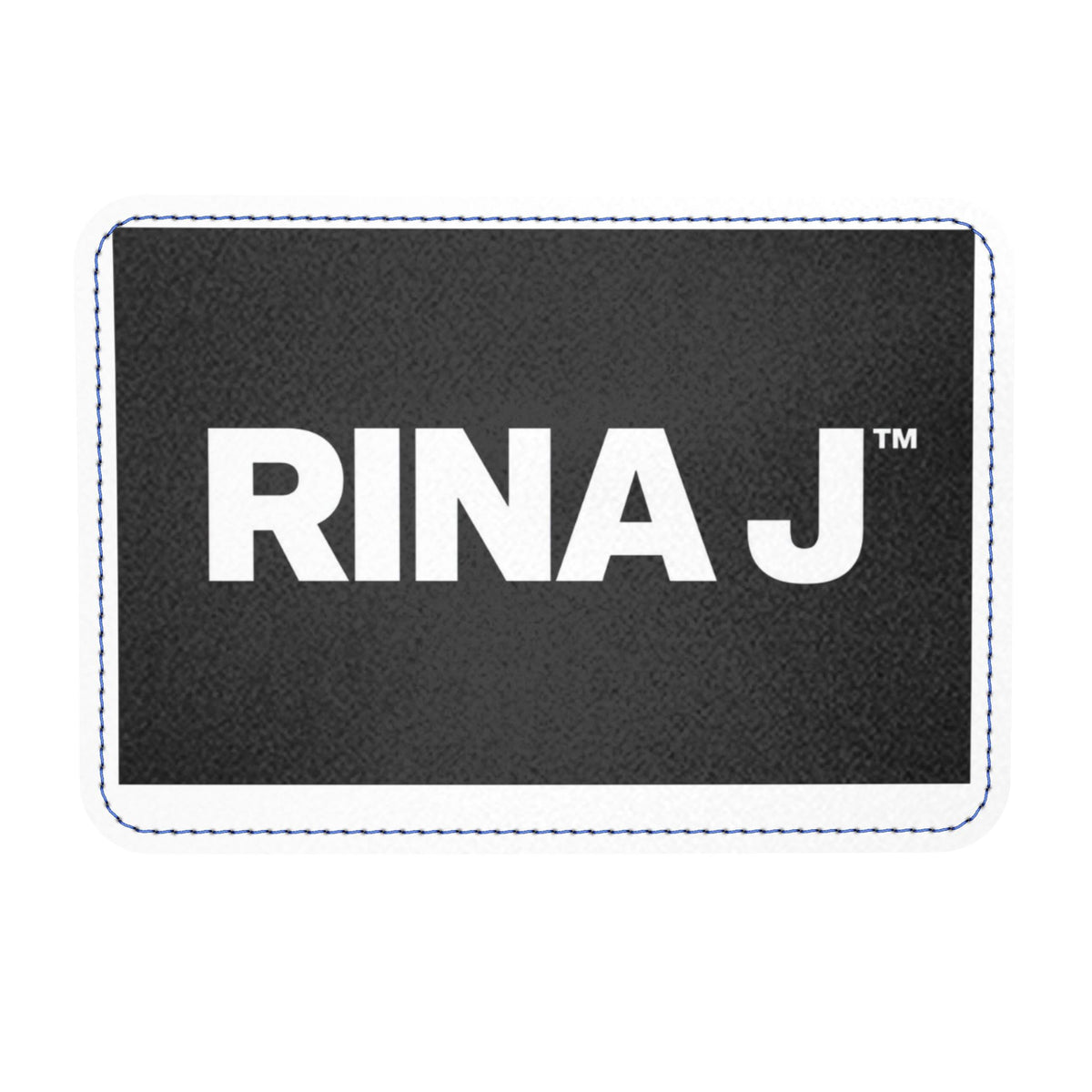 RINA J. Streetwear Elevate Blue Abstract Bubble Nappa Leather Chain Purse