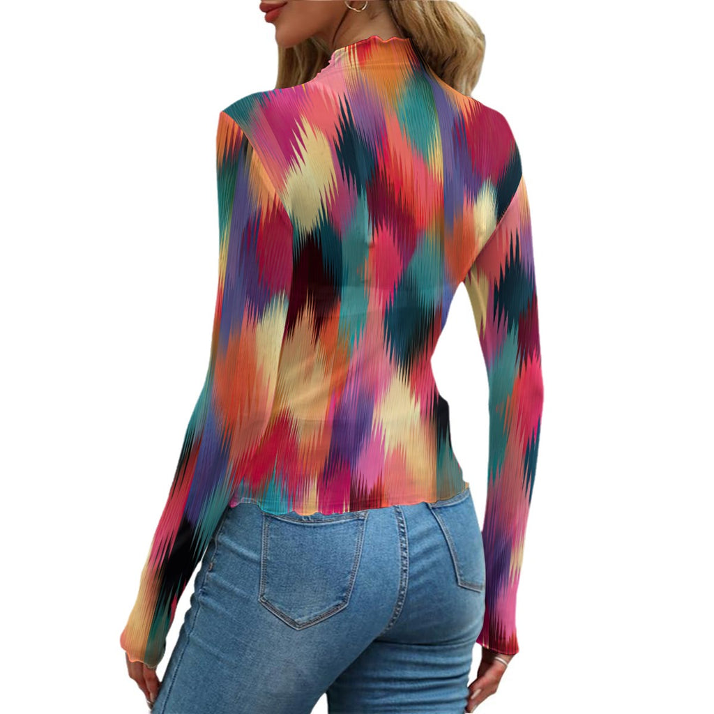 RINA J. Original "All A Blurr" | Women's Mesh T-Shirt