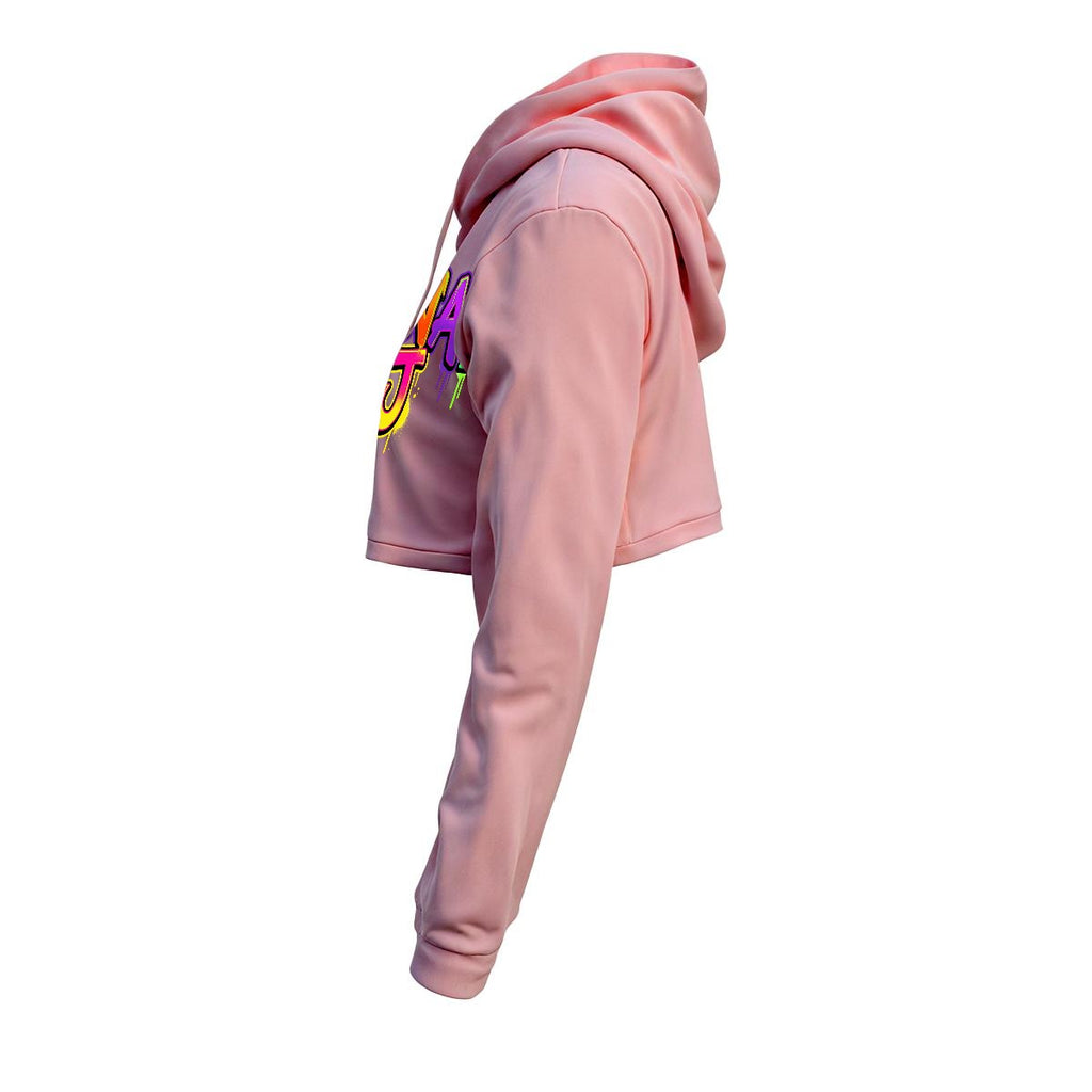 RINA J. "Wearable Art" Women's Cropped Hoodie | DTF Print
