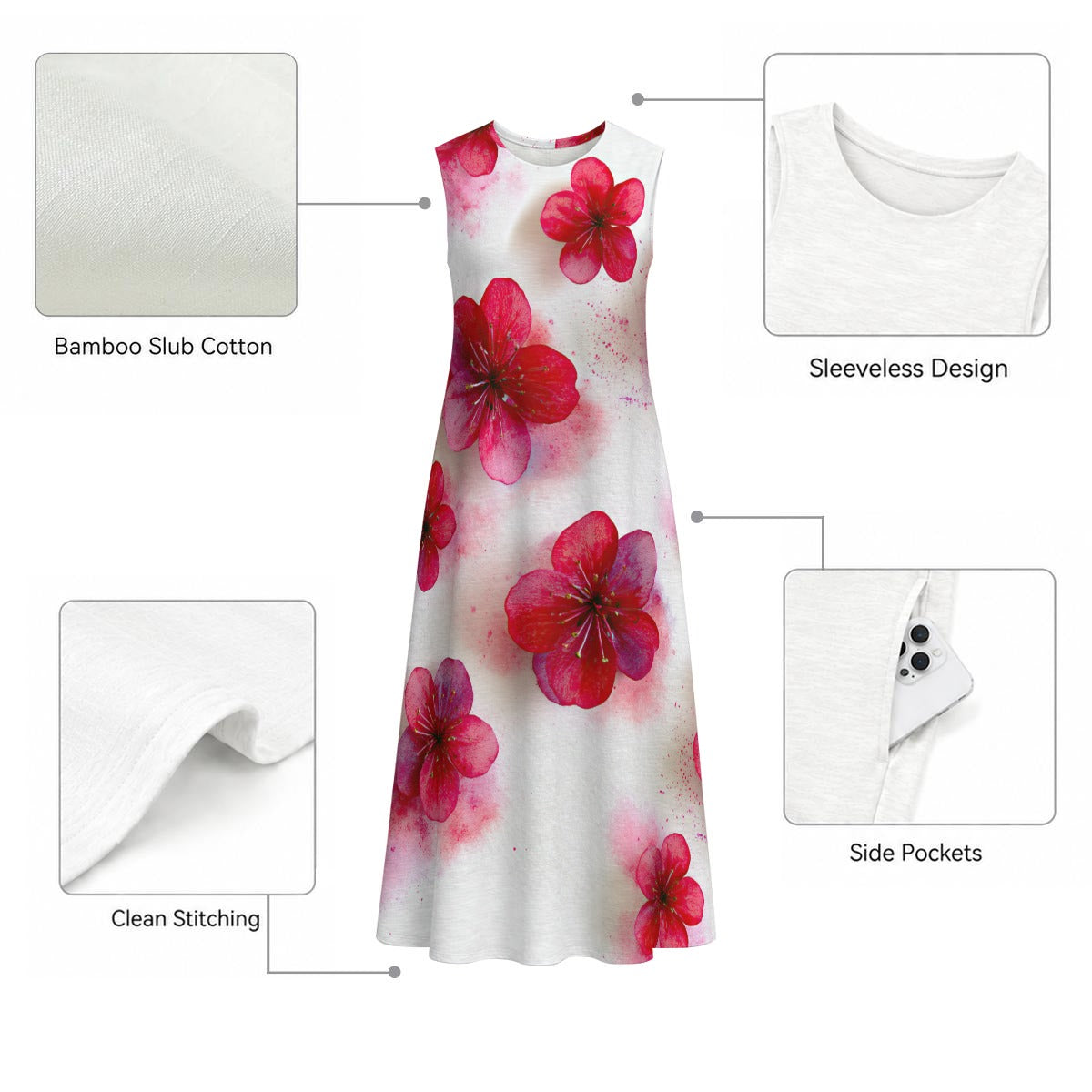 RINA J "In Bloom" | Signature Floral Maxi Dress