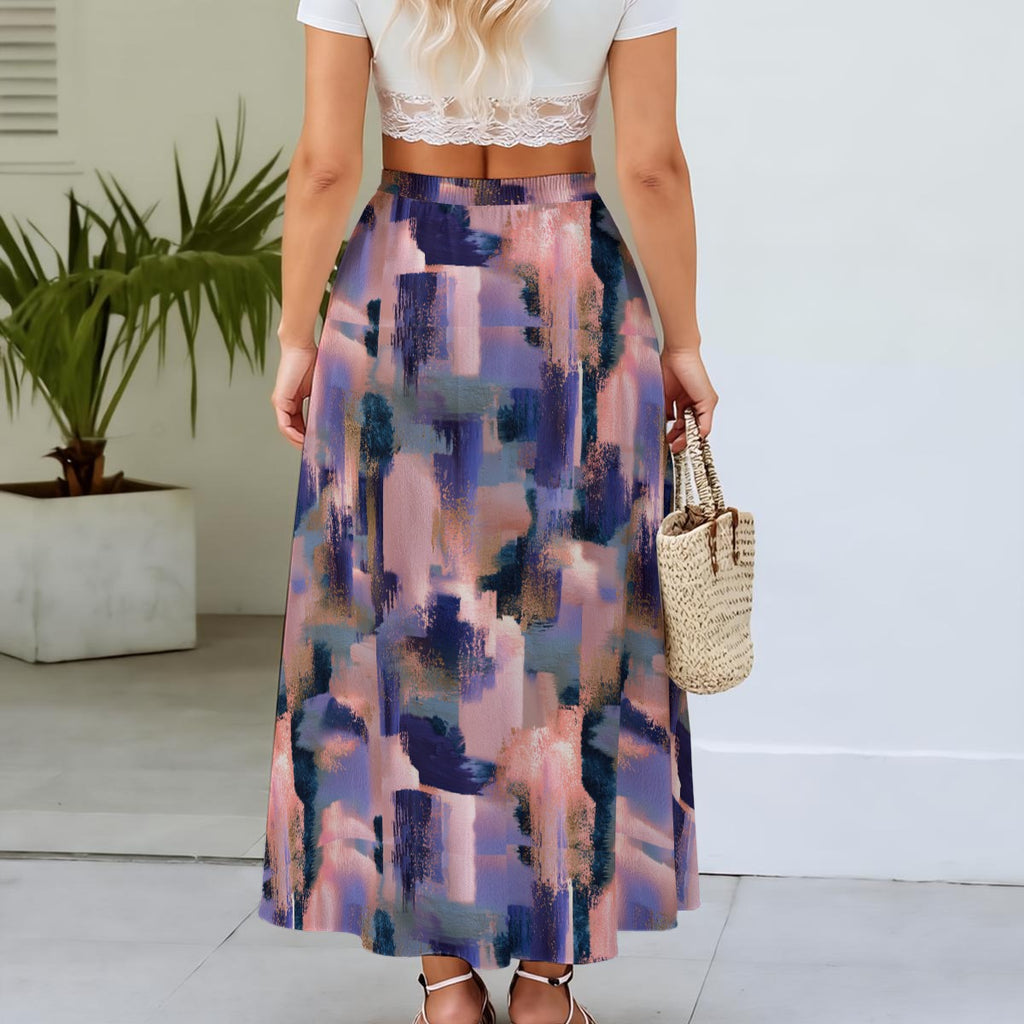RINA J. Streetwear Original “Night Drive” Maxi Skirt