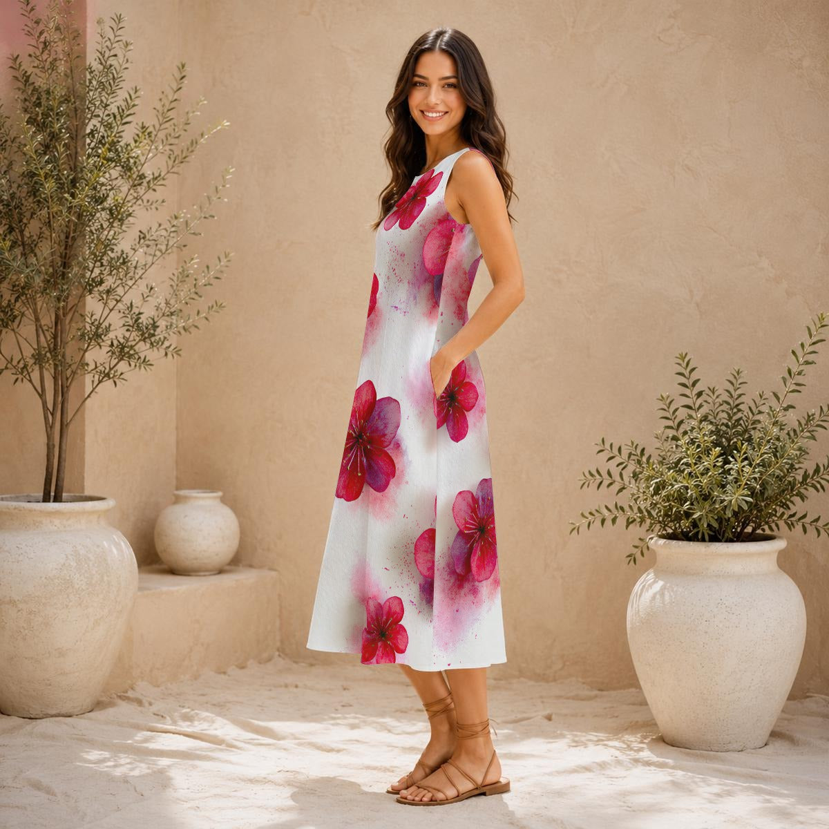 RINA J "In Bloom" | Signature Floral Maxi Dress