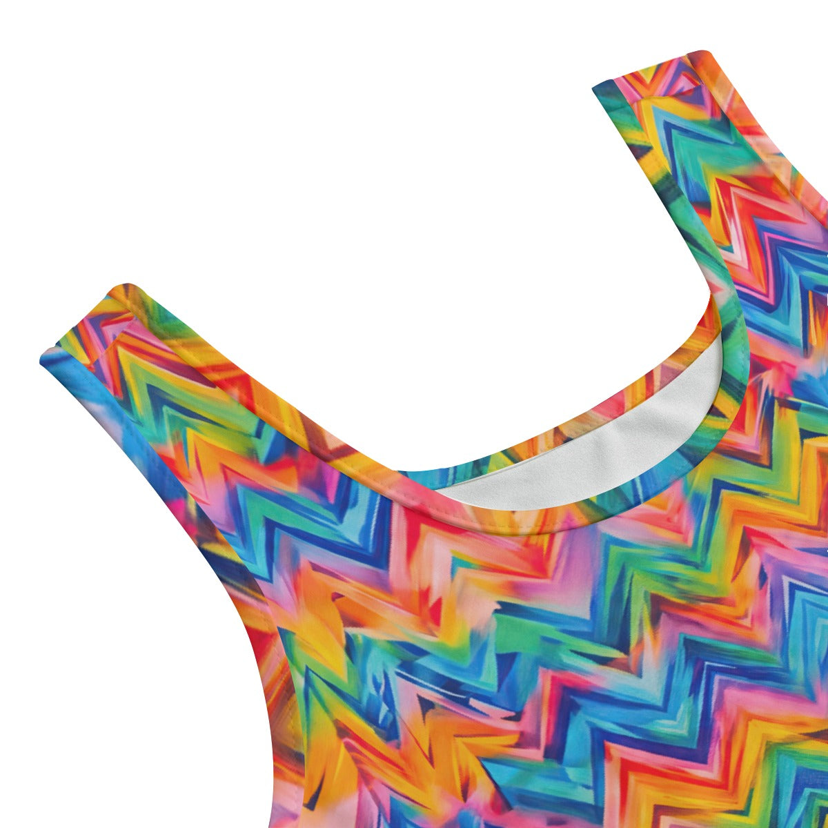 RINA J. Original "Neon Ride" | Rainbow Chevron Yoga Set | born out of the Shadow District & Cool Cat Creations