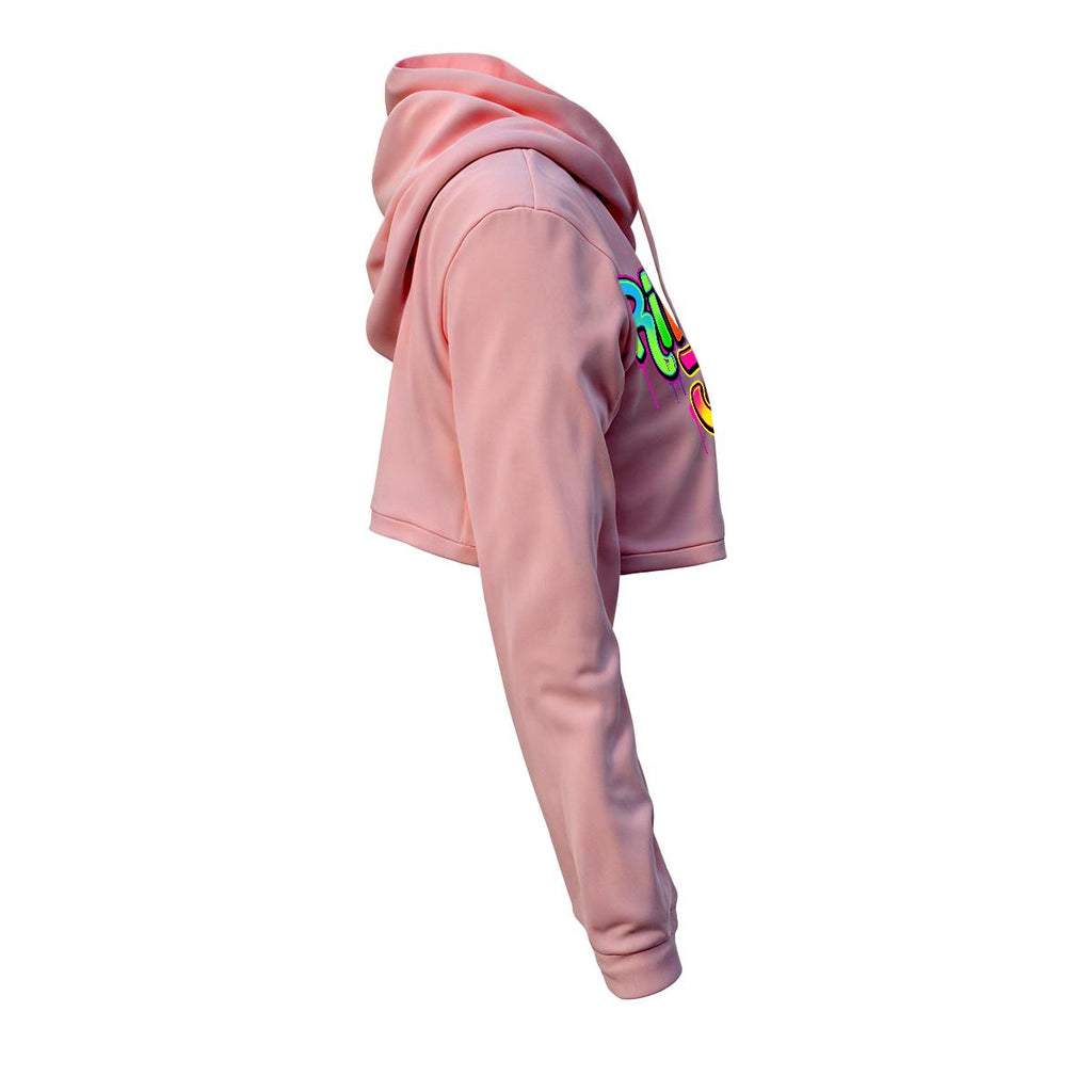 RINA J. "Wearable Art" Women's Cropped Hoodie | DTF Print