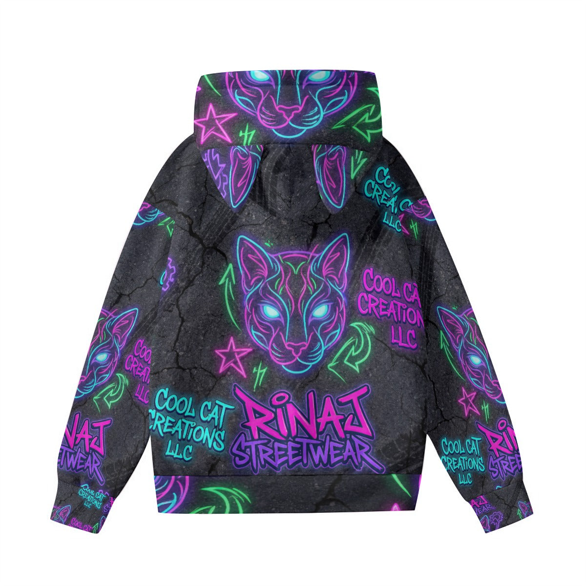 RINA J "Cool Cat" | Signature Brand Hoodie with Cat Ears
