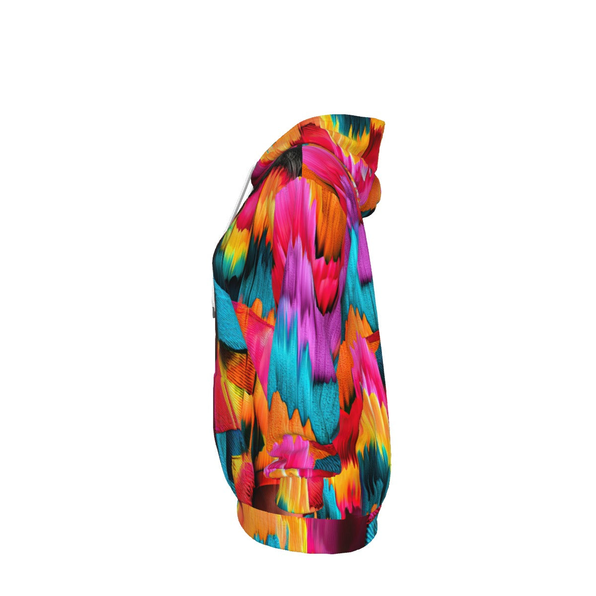 RINA J. Streetwear Original "Chromatic Surge" | Life Series All-Over Print Pullover Hoodie