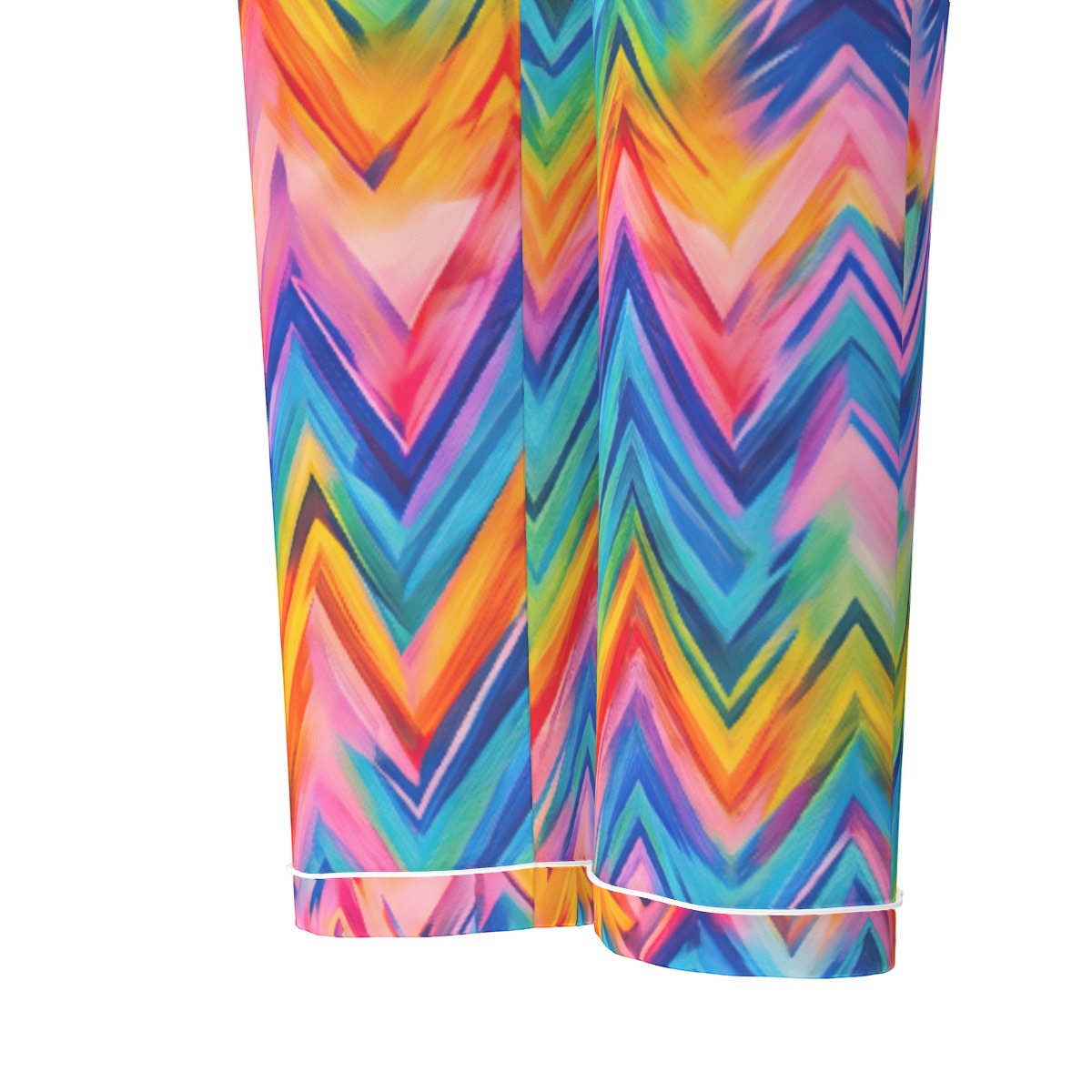 RINA J. Original "Neon Ride" | Rainbow Chevron Silk Pajama Set | born out of the Shadow District & Cool Cat Creations