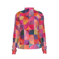RINA J. Original "Circular Illusion" | Women's Mesh T-Shirt