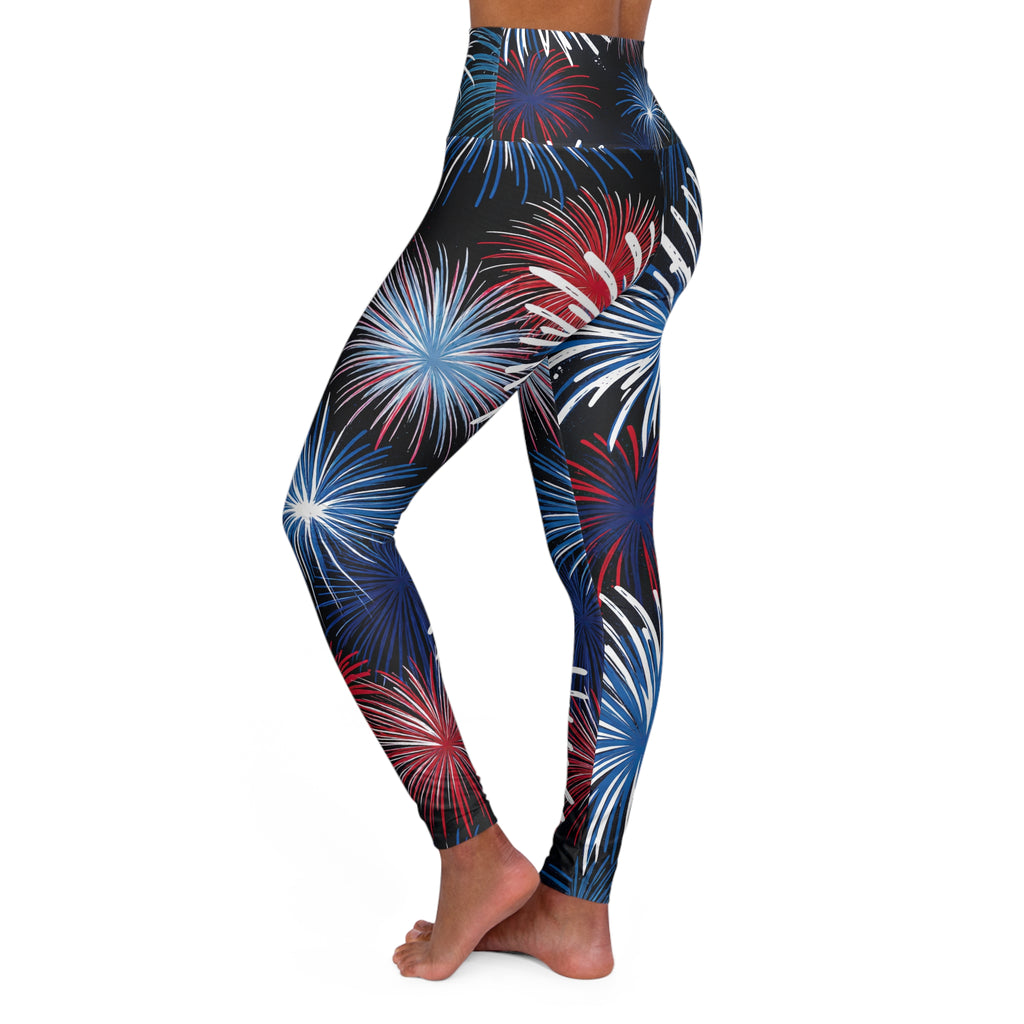 Rina J Special Edition | Independence Day High-Waisted Leggings | High Waisted Yoga