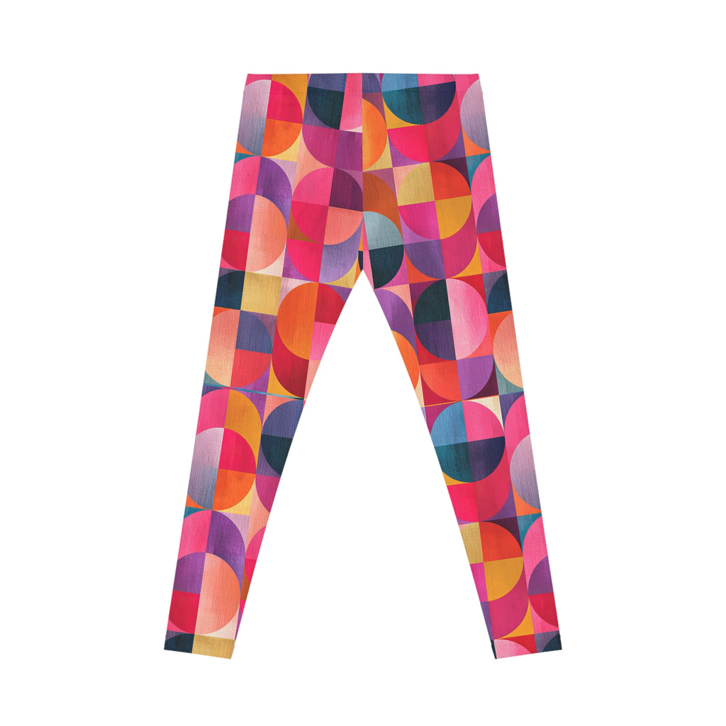 RINA J. Original "Circular Illusion" | Women's Geometric Leggings