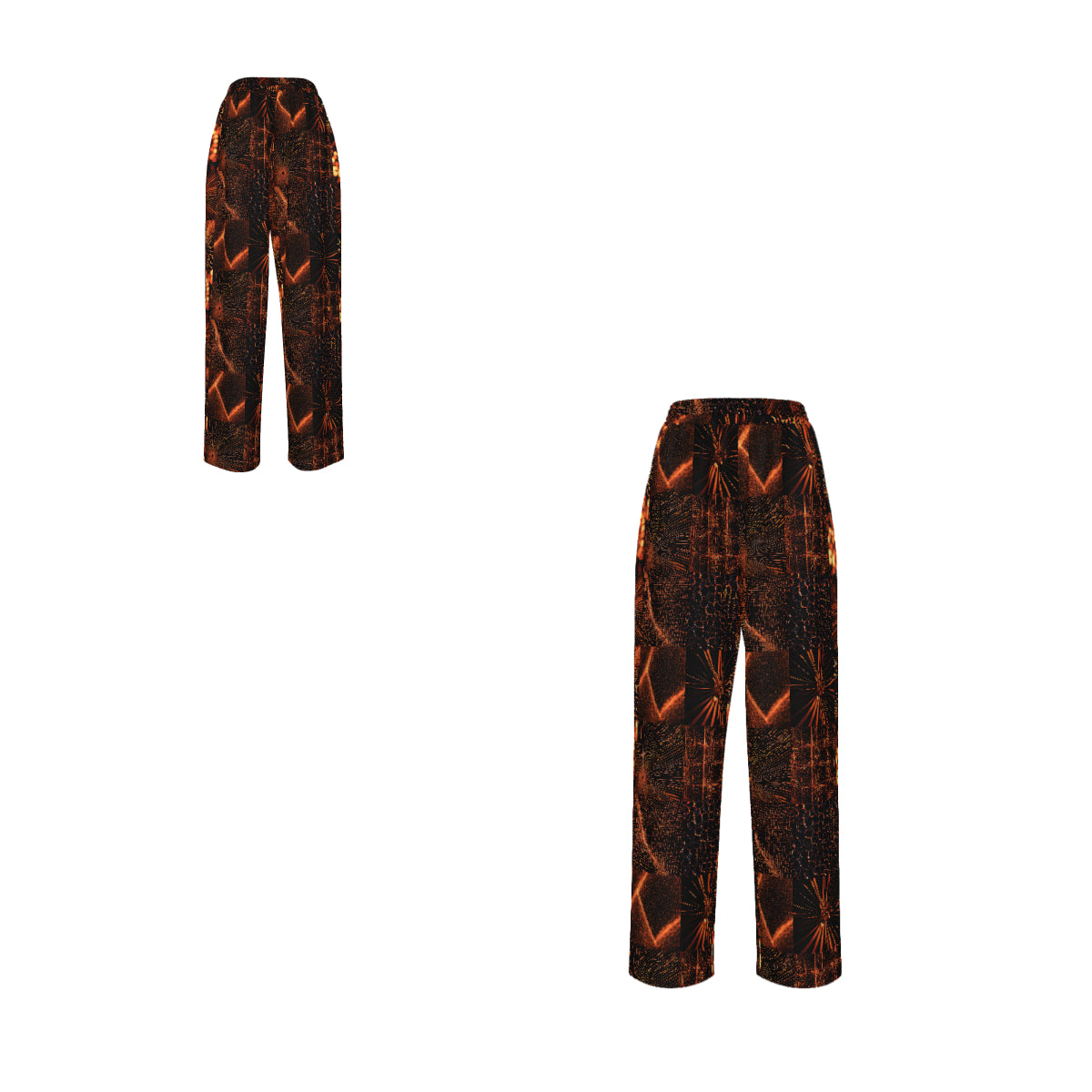 RINA J. Streetwear Originals "Block Out" | Straight-Leg Pants