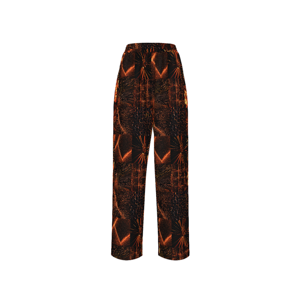 RINA J. Streetwear Originals "Block Out" | Straight-Leg Pants
