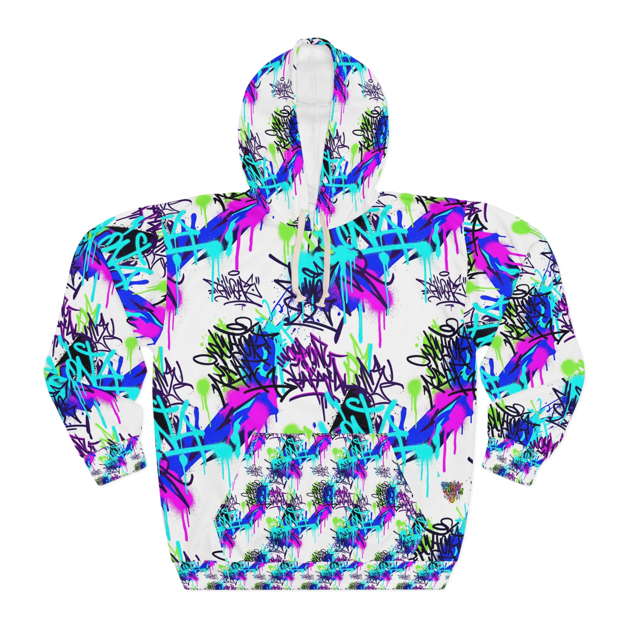 RINA J "Neon Urban Pulse" | Life Series Signature Zip Hoodie