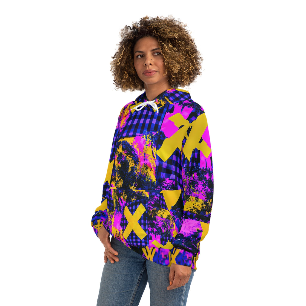 RINA J. Streetwear Original "Cyber-X" | Reconstructed Patchwork Hoodie