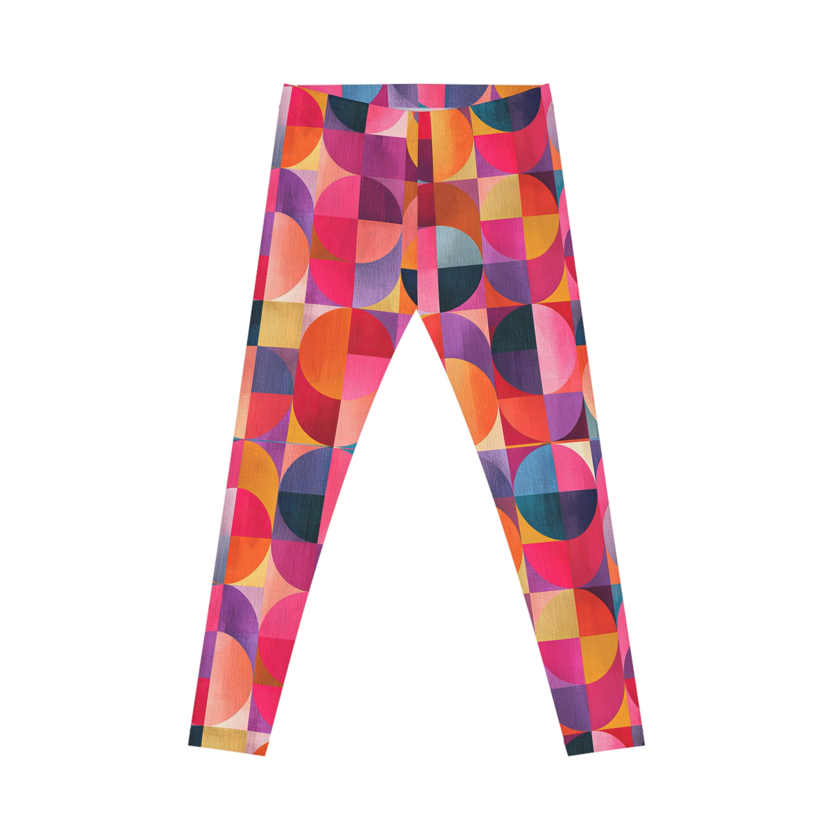 RINA J. Original "Circular Illusion" | Women's Geometric Leggings