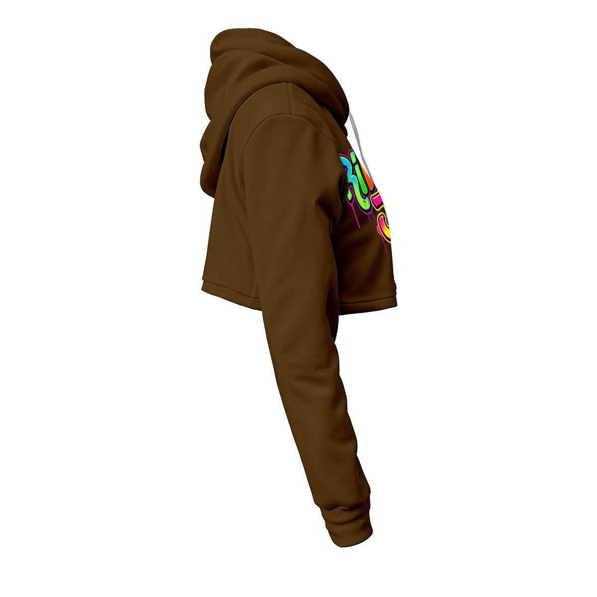 RINA J. Streetwear Signature Original "Wearable Art" Women's Cropped Hoodie | DTF Print