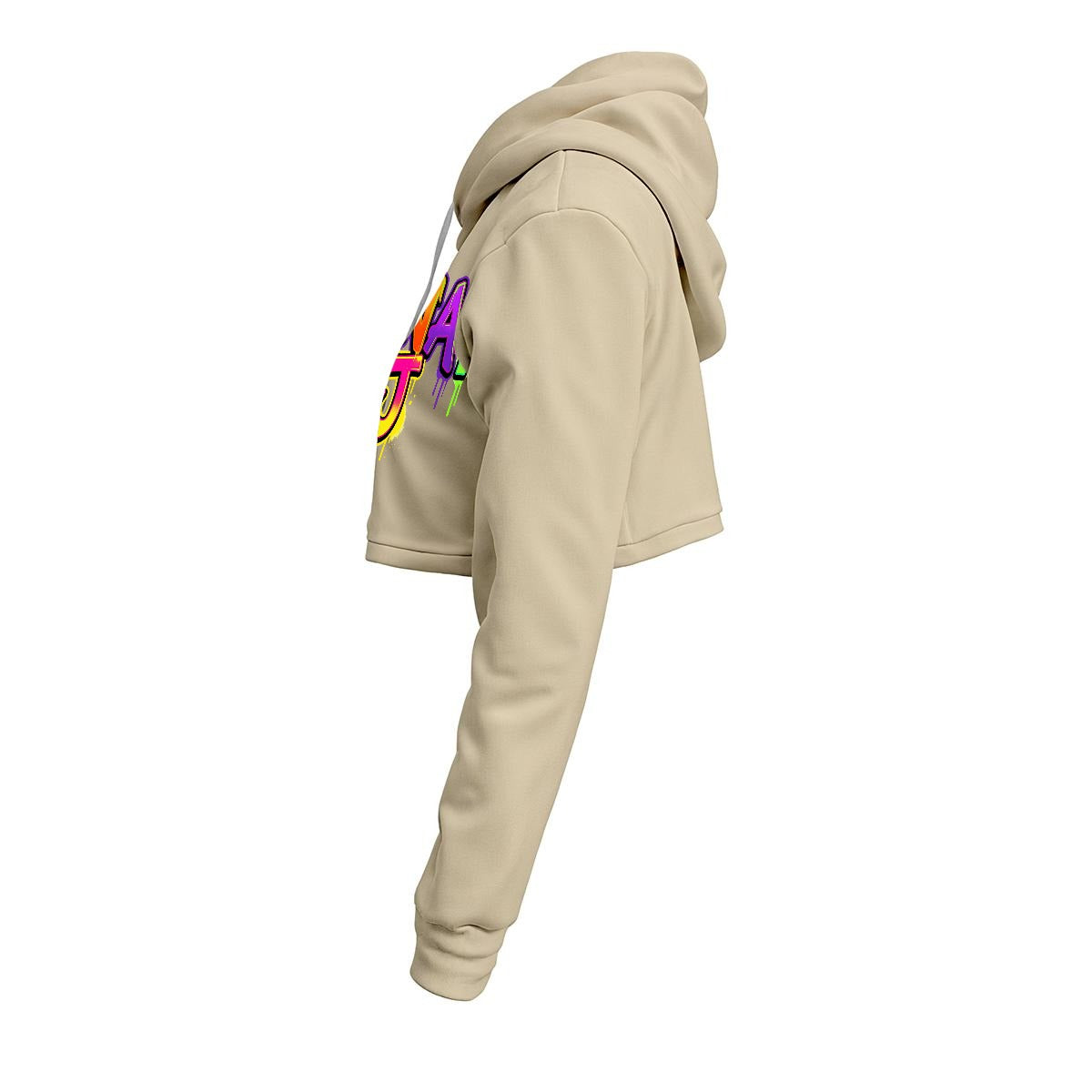 RINA J. Streetwear Signature Original "Wearable Art" Women's Cropped Hoodie | DTF Print