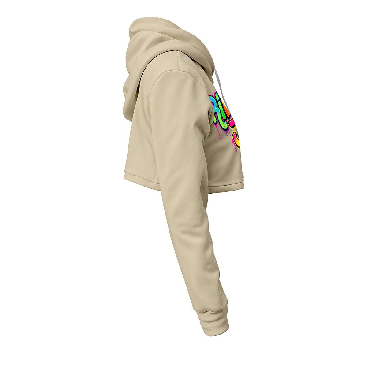 RINA J. Streetwear Signature Original "Wearable Art" Women's Cropped Hoodie | DTF Print