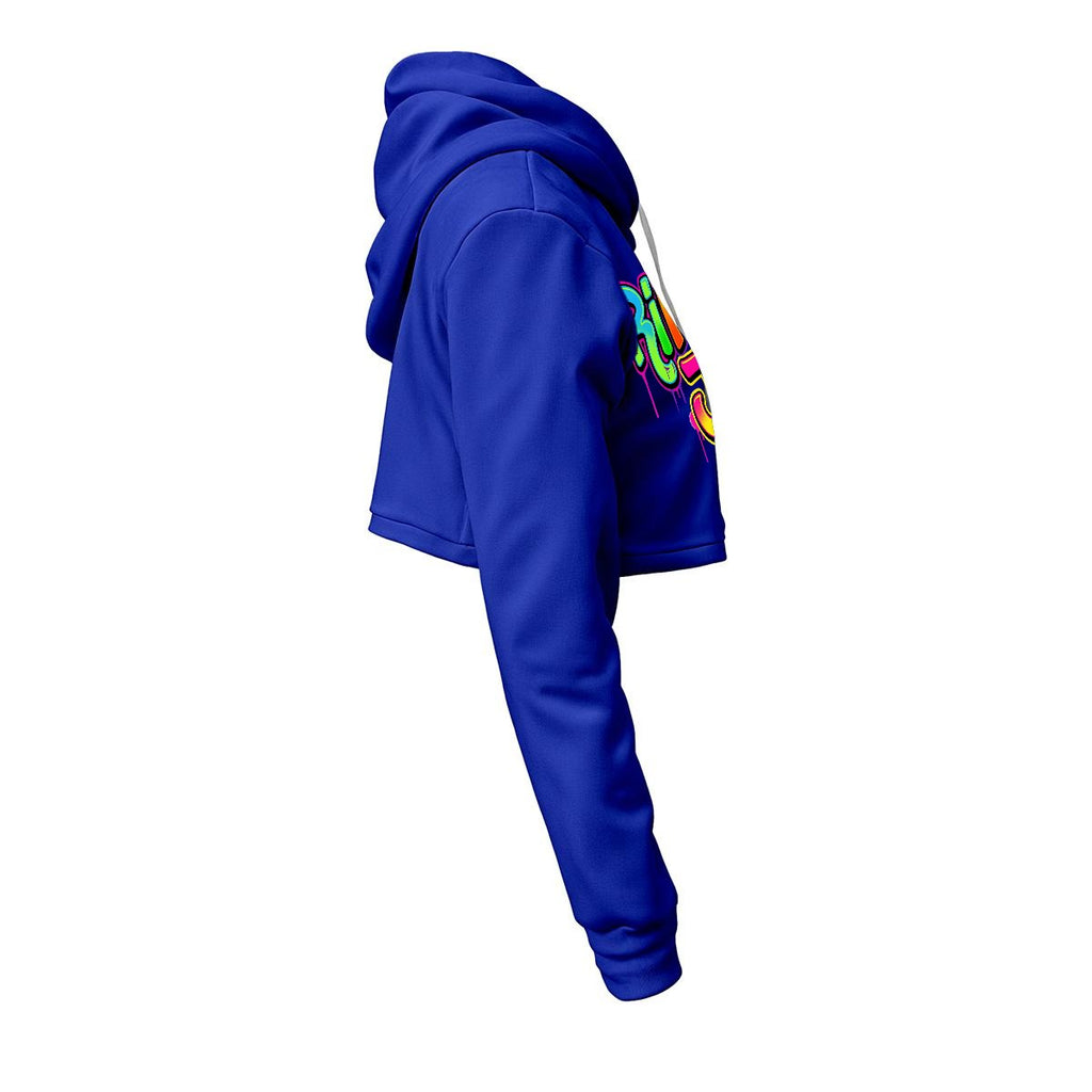 RINA J. Streetwear Signature Original "Wearable Art" Women's Cropped Hoodie | DTF Print