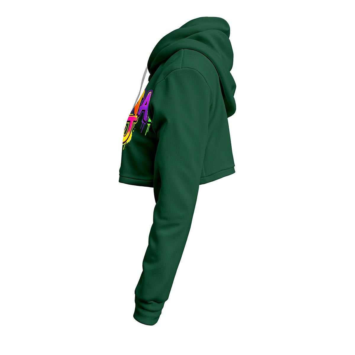 RINA J. Streetwear Signature Original "Wearable Art" Women's Cropped Hoodie | DTF Print