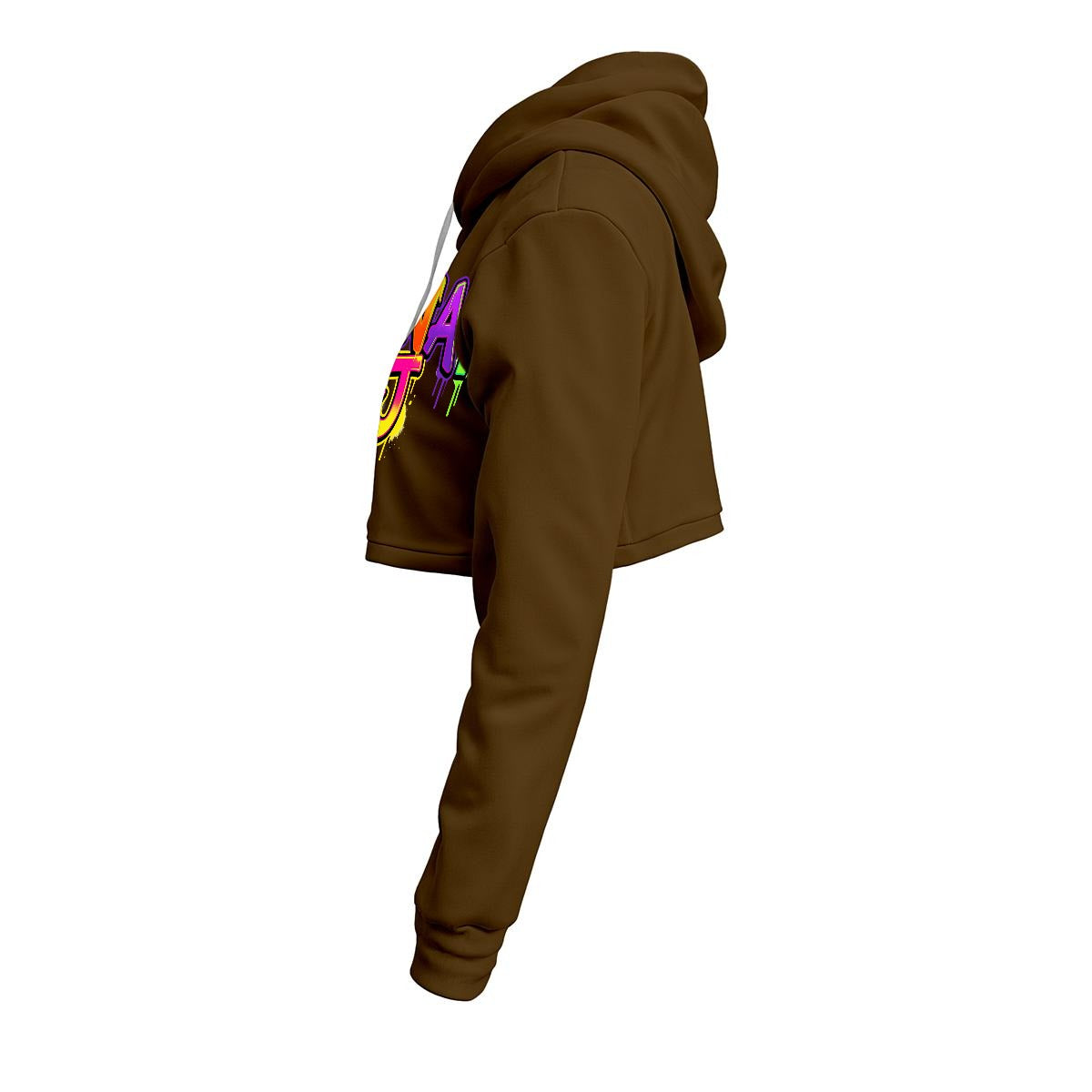 RINA J. Streetwear Signature Original "Wearable Art" Women's Cropped Hoodie | DTF Print