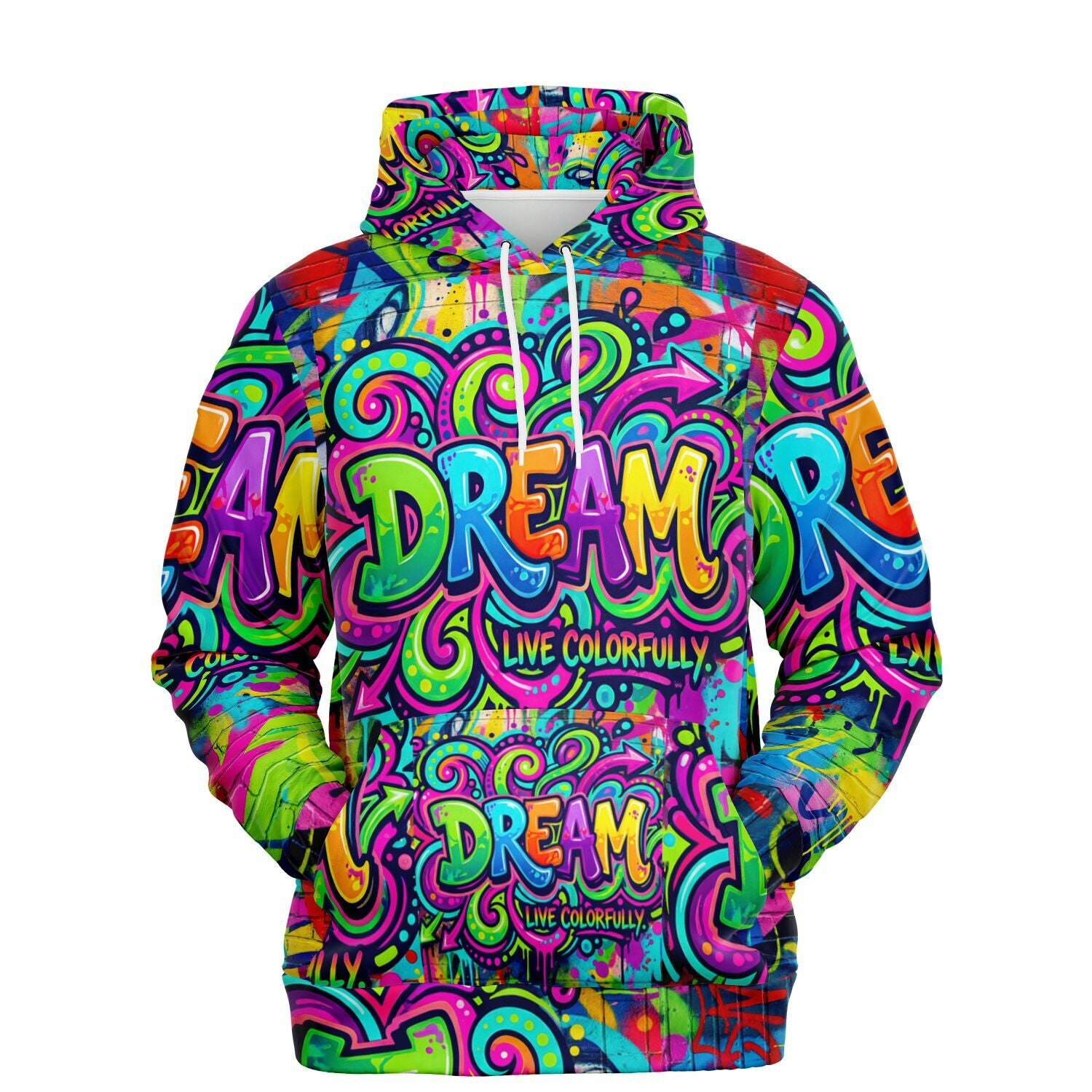 RINA J "Shadow District" | Dream Big Series AOP Hoodie