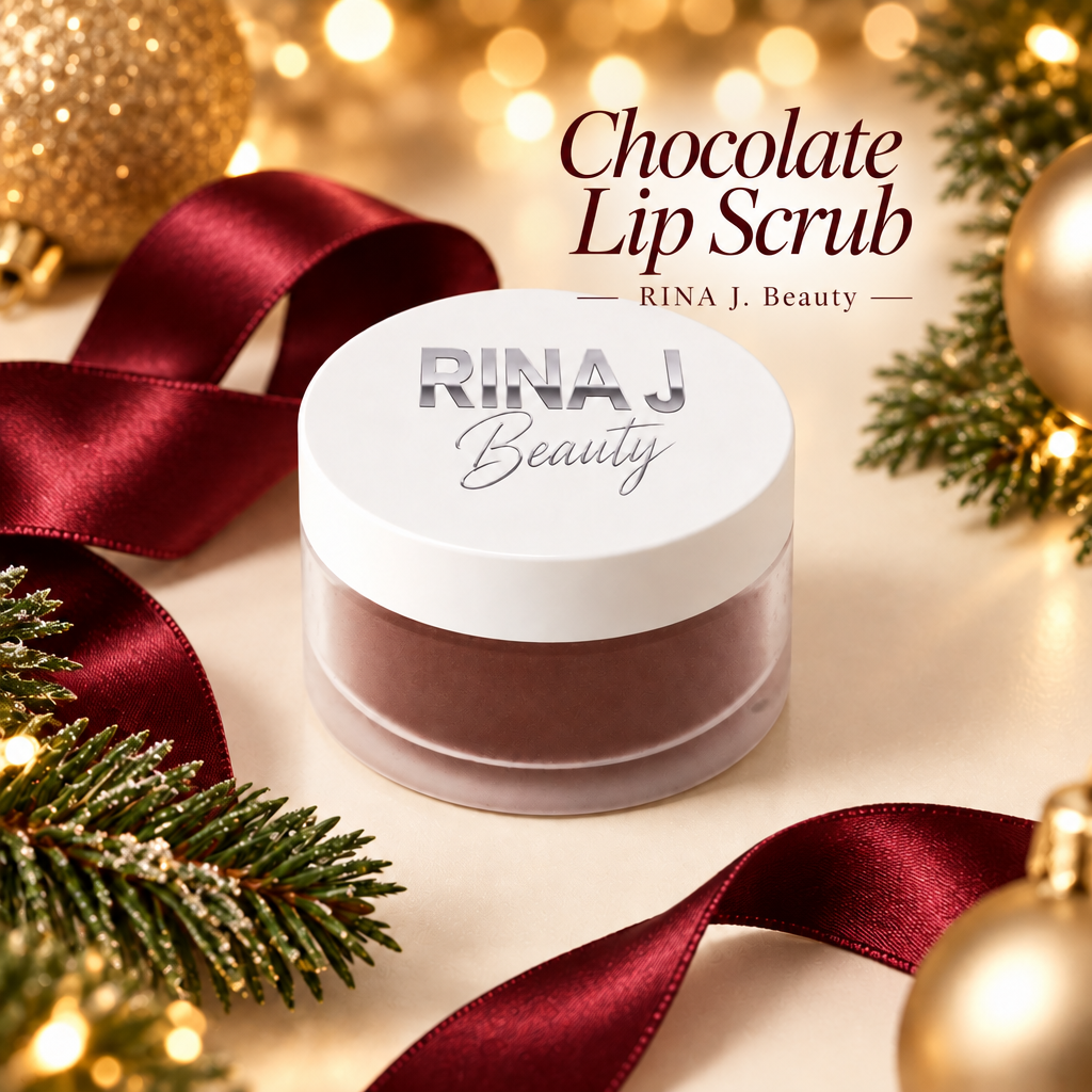 Christmas Chocolate Lip Scrub with product name