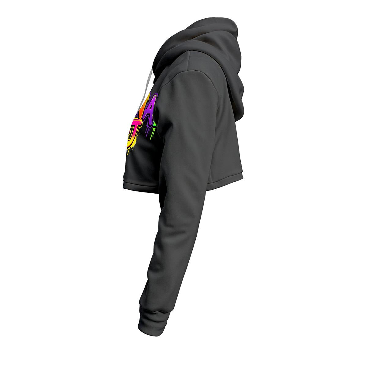 RINA J. Streetwear Signature Original "Wearable Art" Women's Cropped Hoodie | DTF Print