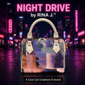RINA J. Streetwear Original "Night Drive" | AOP Crossbody Handbag
