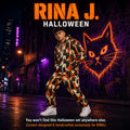 RINA J. Streetwear Original “Shadow Cat Riot” | Halloween Zip Hoodie & Jogger Set