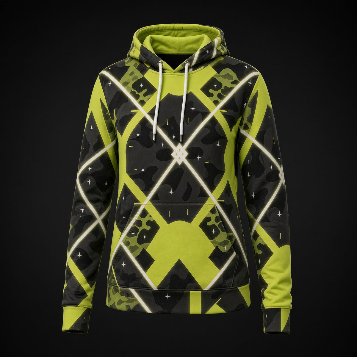 RINA J. Streetwear Original Rebel Angel Graffiti Hoodie