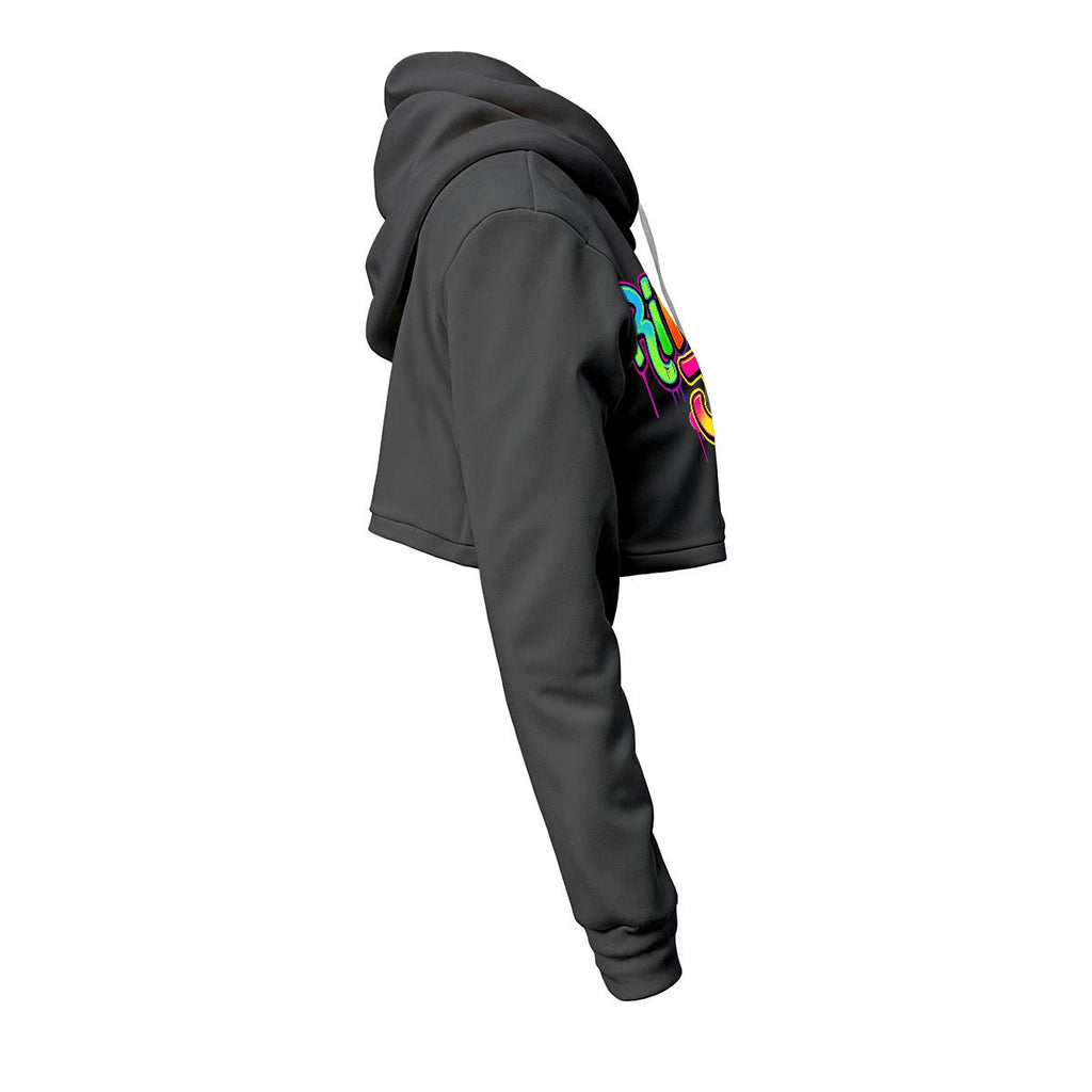 RINA J. Streetwear Signature Original "Wearable Art" Women's Cropped Hoodie | DTF Print