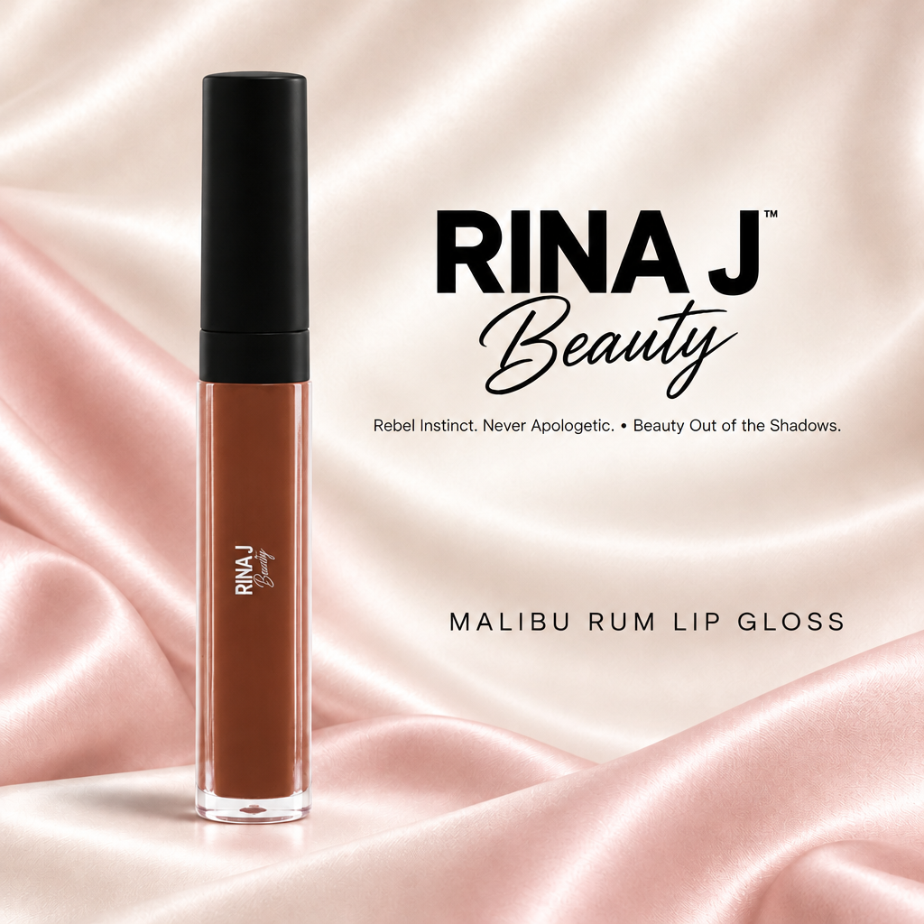 Malibu Rum Lip Gloss tube graphic