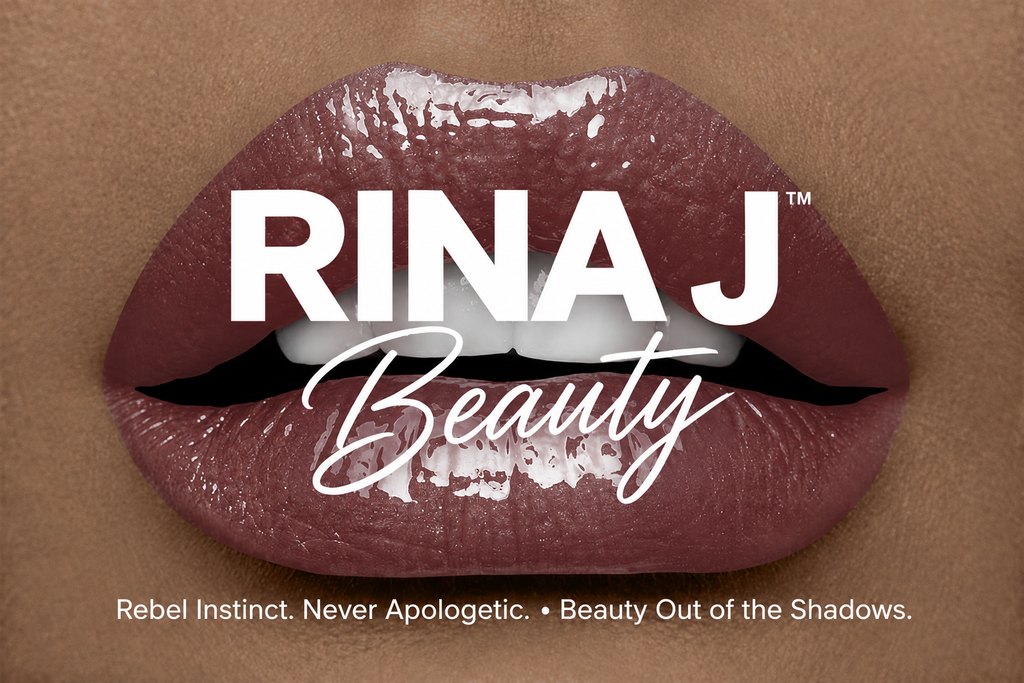 Malibu Rum lips with RINA J. Beauty branding