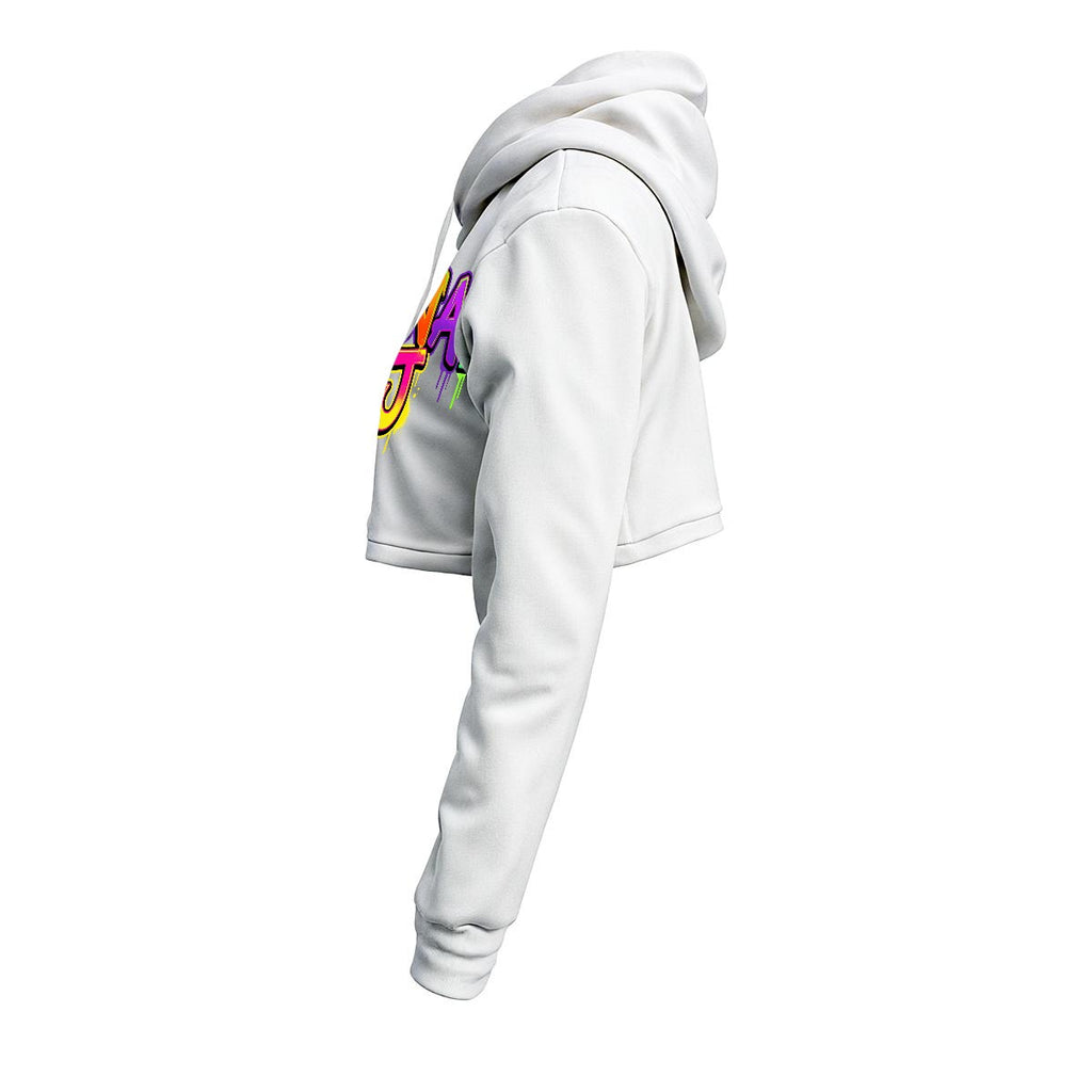 RINA J. "Wearable Art" Women's Cropped Hoodie | DTF Print