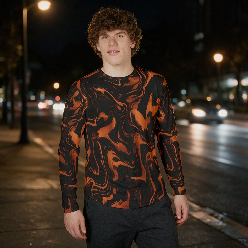 RINA J. Streetwear Original | Molten Ember Long Sleeve