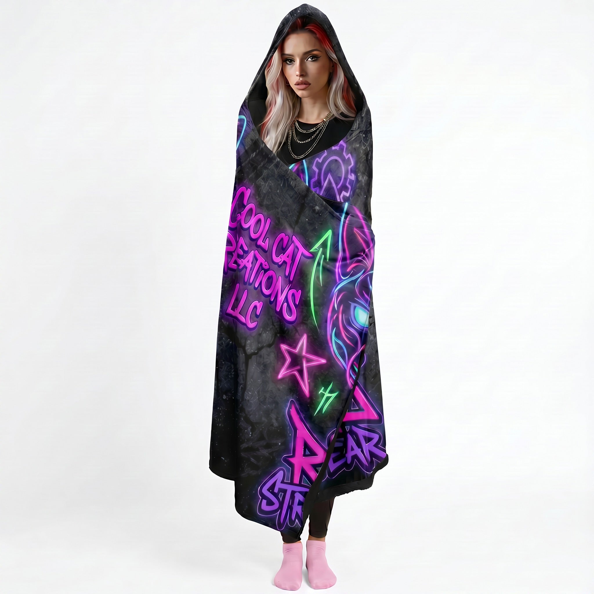 RINAJ Premium Hooded Fleece Blanket