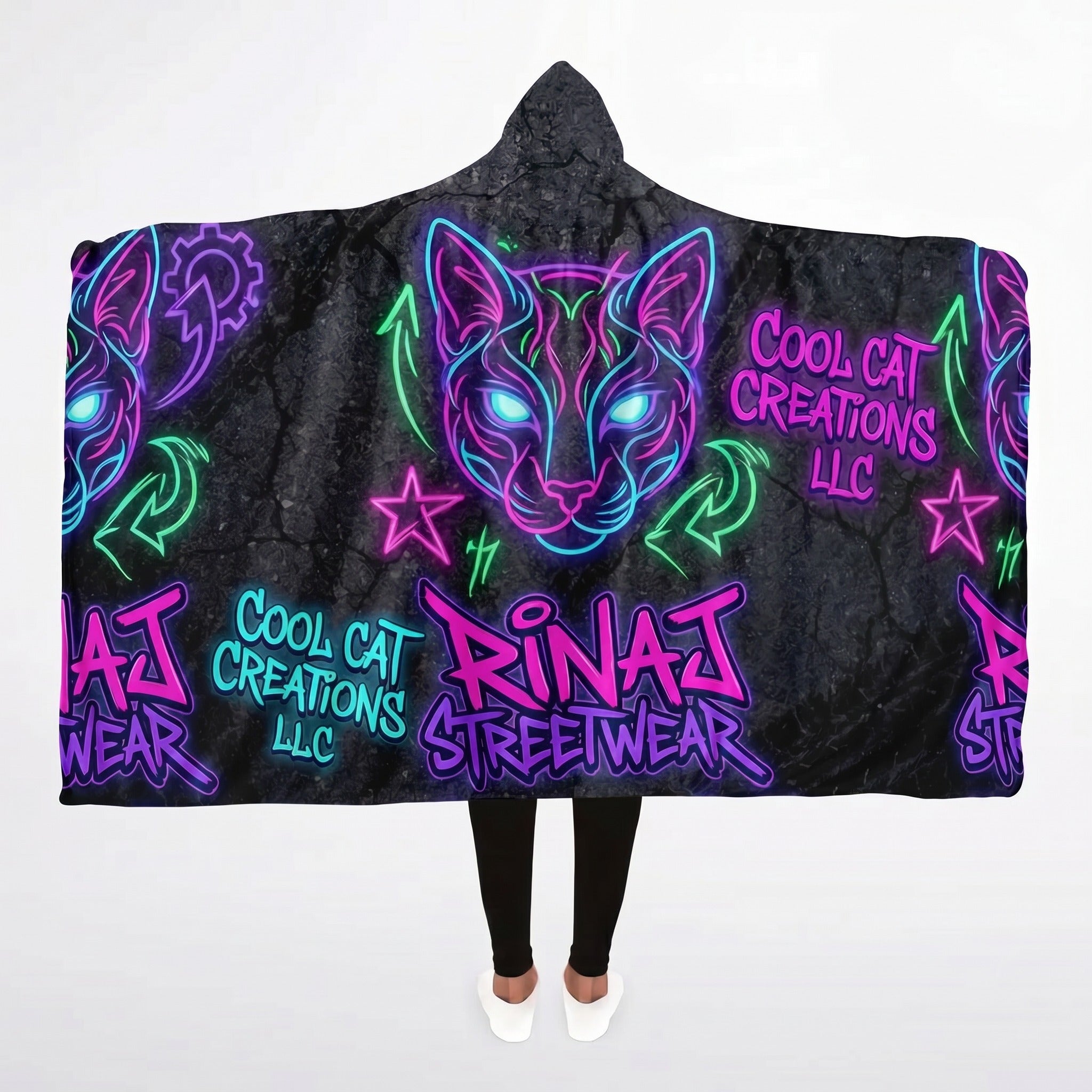 RINAJ Premium Hooded Fleece Blanket