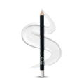 White kohl eyeliner upright with a white pigment swoosh